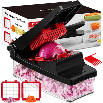 Professional food chopper, kitchen vegetable slicer, dicer, shredder
