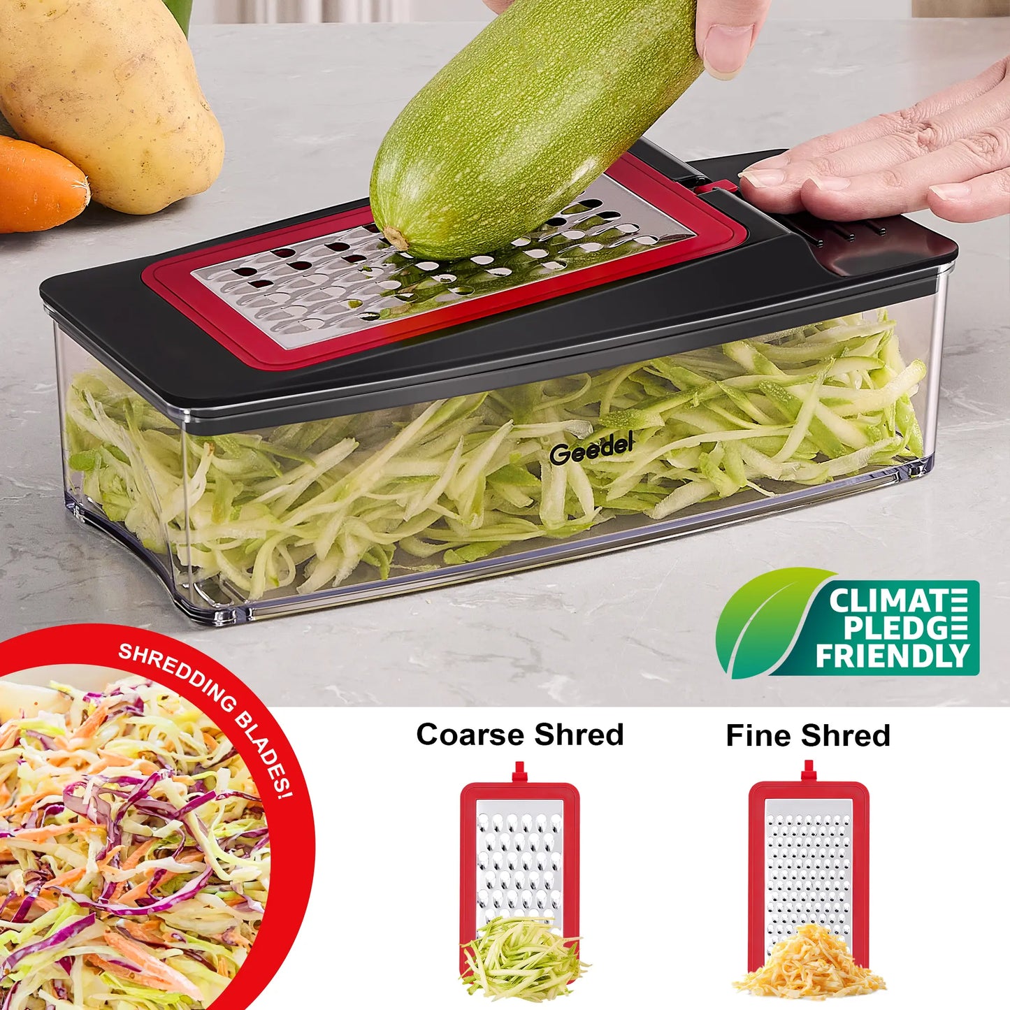 Professional food chopper, kitchen vegetable slicer, dicer, shredder