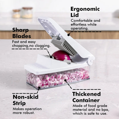 Professional food chopper, kitchen vegetable slicer, dicer, shredder