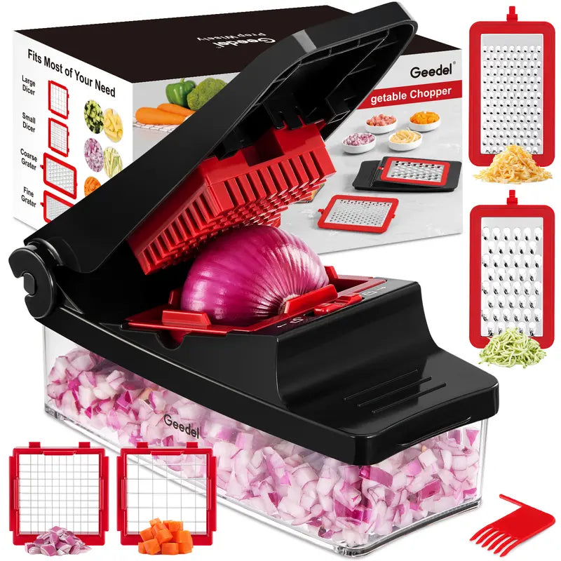 Professional food chopper, kitchen vegetable slicer, dicer, shredder