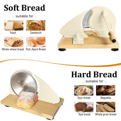 [Upgraded Version] Manual Bread Slicer, Thickness Adjustable